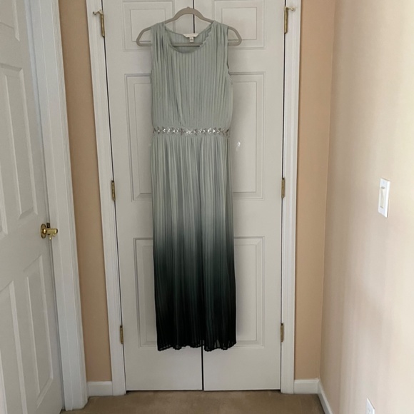 Lauren Conrad | NWT Runway Limited Edition Size 12 Mint Ombre Maxi Pleated Dress - Picture 2 of 8